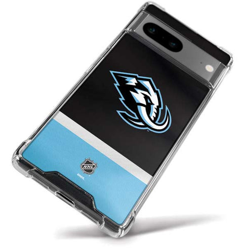 NHL Utah Mammoth Striped Jersey Google Pixel 8 Clear Case